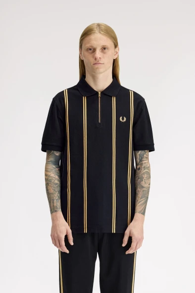Fred Perry M2419 Vertical Stripe Erkek Polo Tişört ürün görseli 1