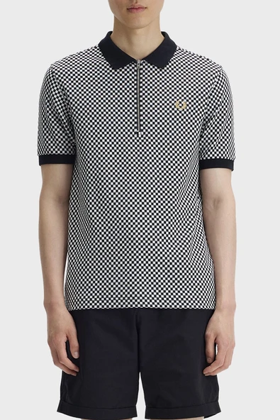 Fred Perry M2399 Chequerboard Erkek Polo Tişört - Resim 2