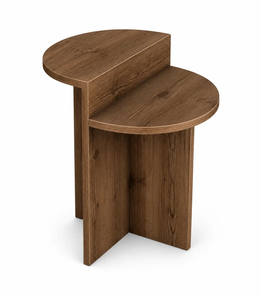 Luna Yan Sehpa Oval Hatlı - Resim 4