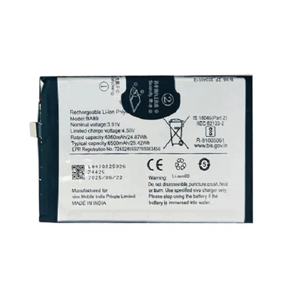 Vivo Y39 Pil Batarya V2443-V2436 ürün görseli 1