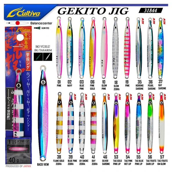 Owner Cultiva Gekito Jig 40gr 11cm Jig Yem ürün görseli 1