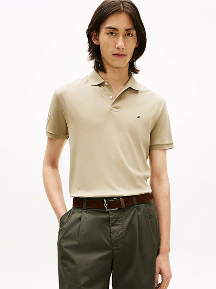 Tommy Hilfiger MW0MW39994 Liquid Cotton Erkek Polo Tişört ürün görseli 1
