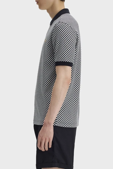 Fred Perry M2399 Chequerboard Erkek Polo Tişört - Resim 3