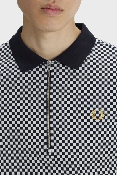 Fred Perry M2399 Chequerboard Erkek Polo Tişört - Resim 5