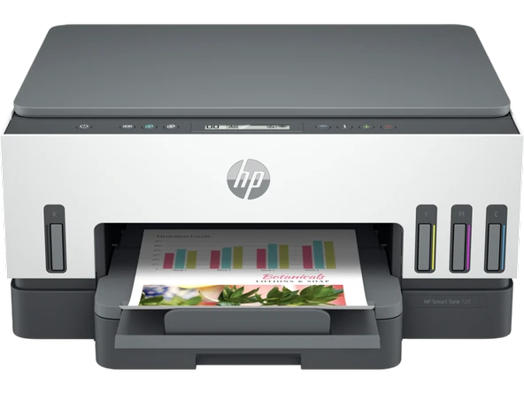 HP 6UU46A Smart Tank 720 Wi-Fi Çok Fonksiyonlu Inkjet Tanklı Yazıcı (T16911) ürün görseli 1
