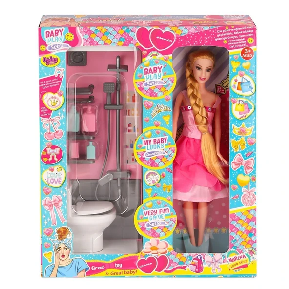 OYD-02387 Bebek ve Banyo Oyun Seti -Oydaş Oyuncak ürün görseli 1