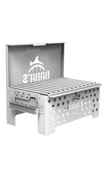 ORİGAMİ KATLANIR MANGAL MODEL 6 / PASLANMAZ ÇELİK / BABA'S BBQ ürün görseli 1