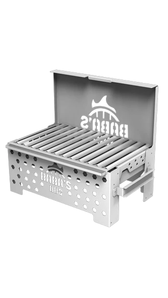 ORİGAMİ KATLANIR MANGAL MODEL 6 / PASLANMAZ ÇELİK / BABA'S BBQ - Resim 2