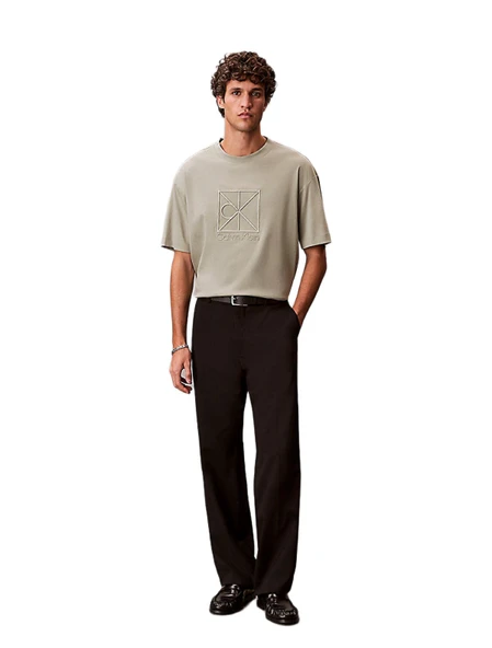 Calvin Klein LV04LE200G Ss Rlxd Premium Interlock Emblem Erkek Tişört ürün görseli 1