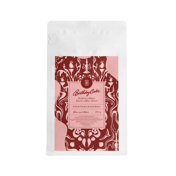 Birthday Cake Coffee - Çilek&Vanilya Aromalı Filtre Kahve, 200 gr ürün görseli 1