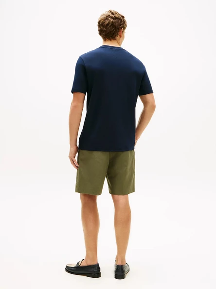 Tommy Hilfiger MW0MW42391 Script Light Interlock Tee Erkek Tişört - Resim 4