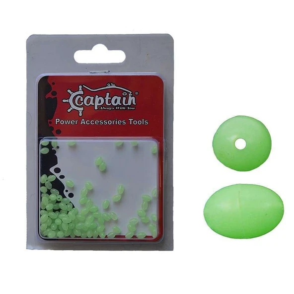 Captain Glow Oval Boncuk 10mm (100 Adet) - Glow ürün görseli 1