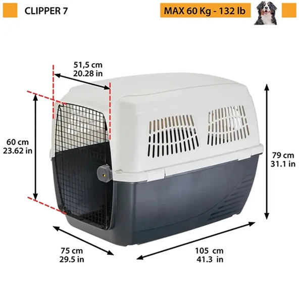Ferplast KÖPEK TAŞIMA CLIPPER 7 CARRİER IATA - Resim 4