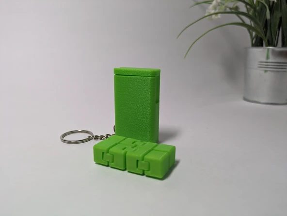 Anahtarlık Kılıflı Mini Fidget Sonsuzluk Küpü 1 Adet ürün görseli 1