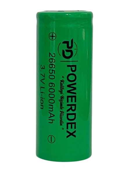 26650 3.7V 6000 Mah Li-Ion Şarjlı Pil ürün görseli 1