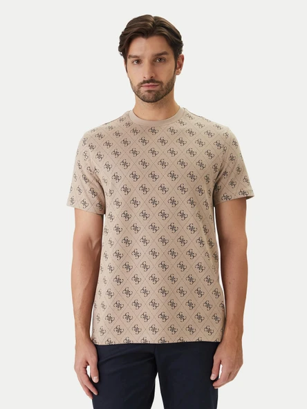 Guess M6GP34K3200K3200 Cn Ss Jacquard 4G Kn Erkek Tişört ürün görseli 1