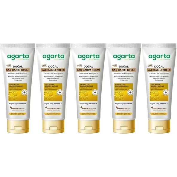Agarta Doğal Güçlü Bakım Saç Güzelleştirici Krem 250 ML (5 Li Set) ürün görseli 1