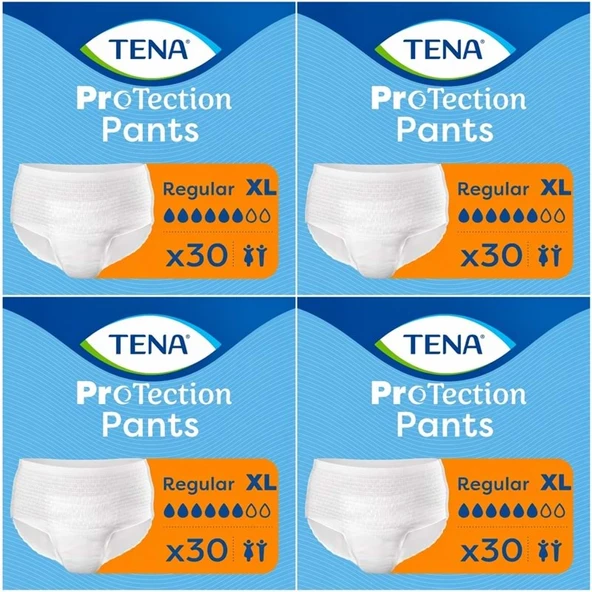 Tena ProTection Pants Regular Emici Külot Yetişkin Bezi XL - Ekstra Büyük - Extra Large 120 Adet ürün görseli 1