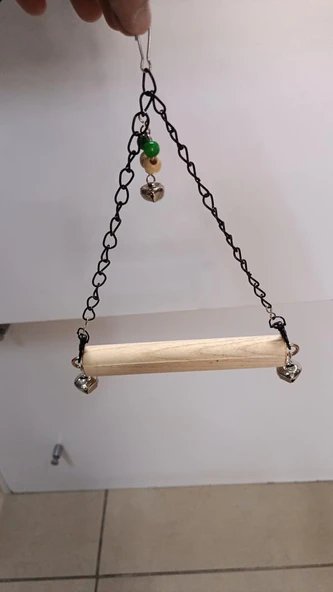 Netx Kuş Oyuncak Zincir Askı Tünek 22x17 cm Muhabbet ve Paraket için uygundur ürün görseli 1