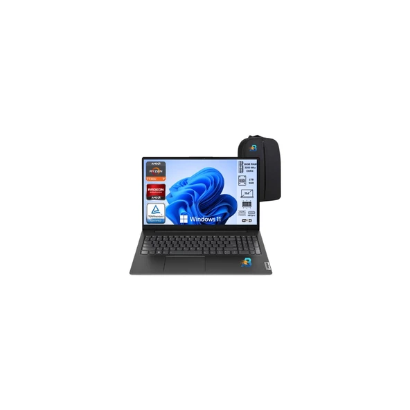 V15 G4 Amd Ryzen 7 7730U 16 GB Ram 1tb SSD 15.6" Fhd W11 82YY0012TR Dizüstü Taşınabilir Bilgisayar Asbertech Çanta ürün görseli 1