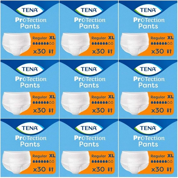 Tena ProTection Pants Regular Emici Külot Yetişkin Bezi XL - Ekstra Büyük - Extra Large 270 Adet ürün görseli 1