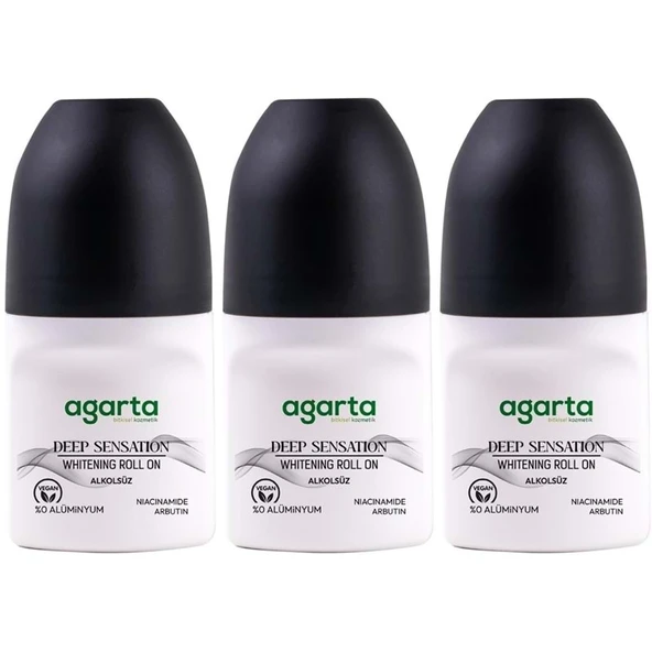 Agarta Roll-On Erkek 50 ML Patchoulı Deep Sensatıon (24 Saat Etkili Ter Kokusu Önleyici) (3 Lü Set) ürün görseli 1
