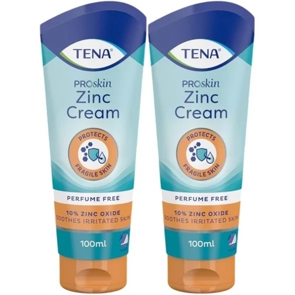 Tena Proskin Çinko Krem 100 ML (Yatan hastalar için Koruyucu - Onarıcı) (2 Li Set) ürün görseli 1