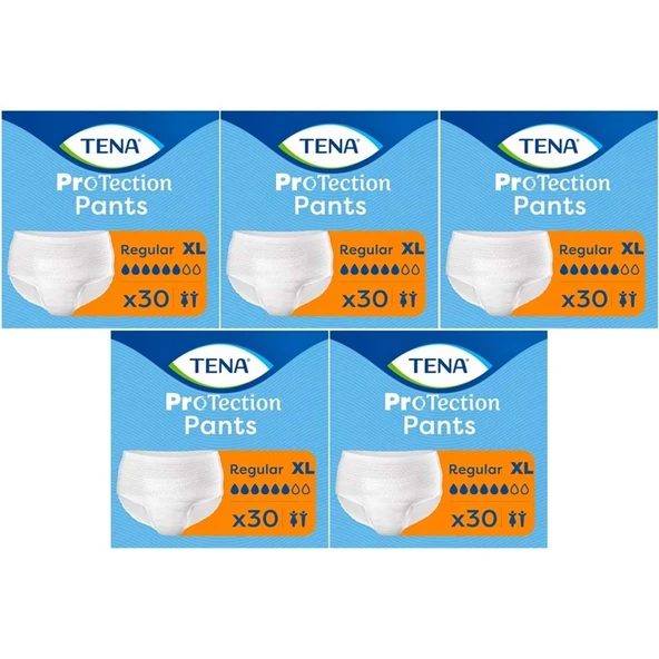 Tena ProTection Pants Regular Emici Külot Yetişkin Bezi XL - Ekstra Büyük - Extra Large 150 Adet ürün görseli 1