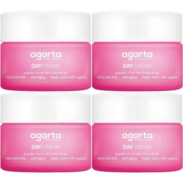 Agarta Doğal Nemlendirici Su Bazlı Gündüz Kremi 50 ML (4 Lü Set) ürün görseli 1