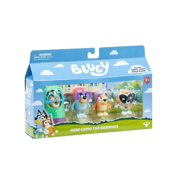 BLUEY 19201 Bluey 4lü Figür Seti Asorti - Resim 5