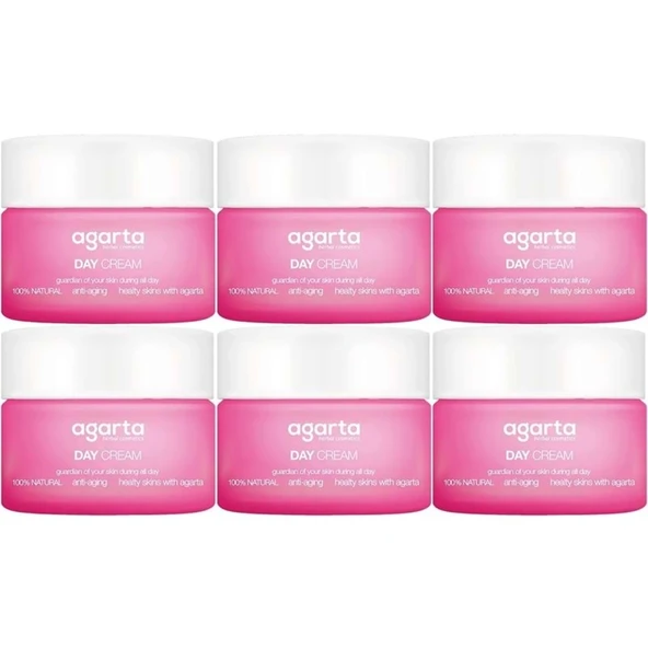 Agarta Doğal Nemlendirici Su Bazlı Gündüz Kremi 50 ML (6 Lı Set) ürün görseli 1