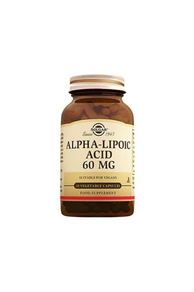 Solgar Alpha Lipoic Acid 60 Mg 60 Tablet ürün görseli 1