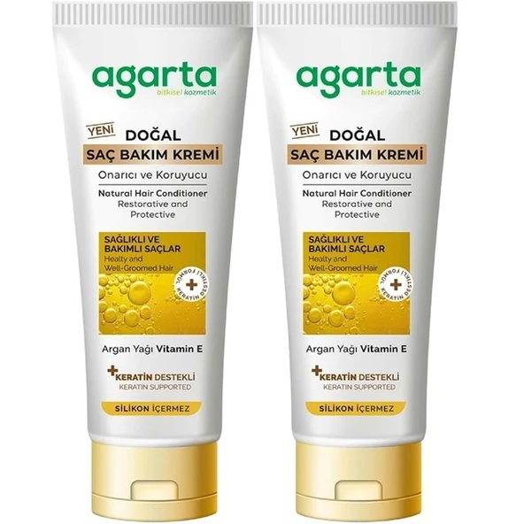 Agarta Doğal Güçlü Bakım Saç Güzelleştirici Krem 250 ML (2 Li Set) ürün görseli 1