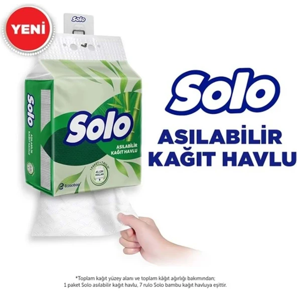Solo Asılabilir Kağıt Havlu (Hijyenik ve Pratik Kullanım İçin Uygun) ürün görseli 1