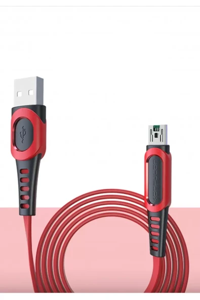 Konfulon DC24 Micro USB Kablo 1.2M 4A - Kırmızı ürün görseli 1