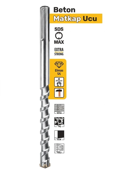 Filo Sds Max Elmas Beton Matkap Ucu ( 40x570MM ) ürün görseli 1