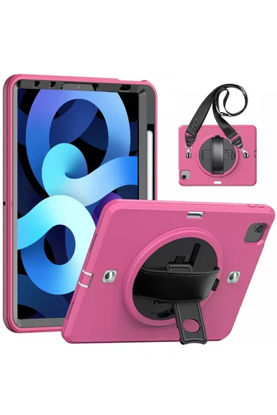 Newface Apple iPad Pro 11 (2020) Kılıf Strap-C Otterbox Tablet Kapak - Pembe ürün görseli 1