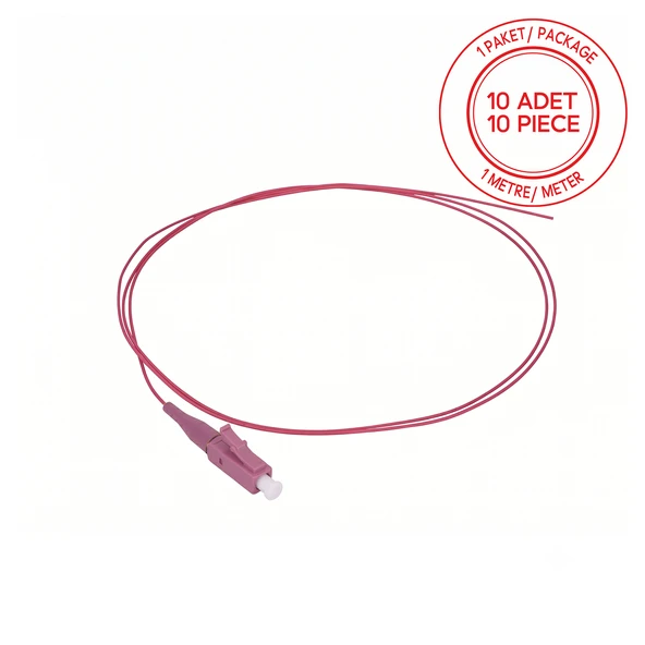 Alfafonet LC/PC Multimode Tight Buffer OM4 1 Metre Fiber Optik Pigtail 1 Paket - 10 Adet ürün görseli 1
