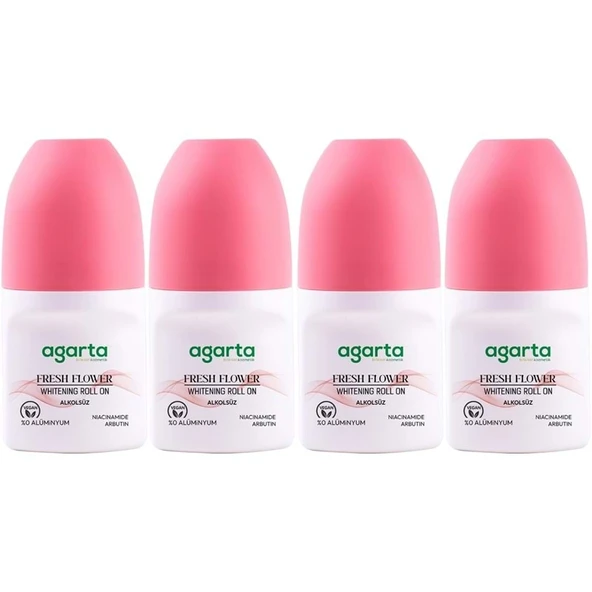 Agarta Roll-On Kadın 50 ML Fresh Flower Sensatıon (24 Saat Etkili Ter Kokusu Önleyici) (4 Lü Set) ürün görseli 1