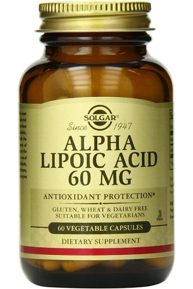 Solgar Alpha Lipo Acid 60 Mg 60 Kapsül ürün görseli 1