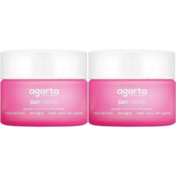Agarta Doğal Nemlendirici Su Bazlı Gündüz Kremi 50 ML (2 Li Set) ürün görseli 1