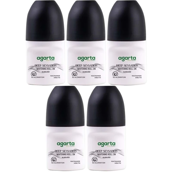 Agarta Roll-On Erkek 50 ML Patchoulı Deep Sensatıon (24 Saat Etkili Ter Kokusu Önleyici) (5 Li Set) ürün görseli 1