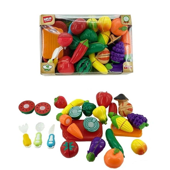 URT007-KUTU-3 41 PCS KESİLEBİLEN MEYVE SEBZE MANAV ürün görseli 1