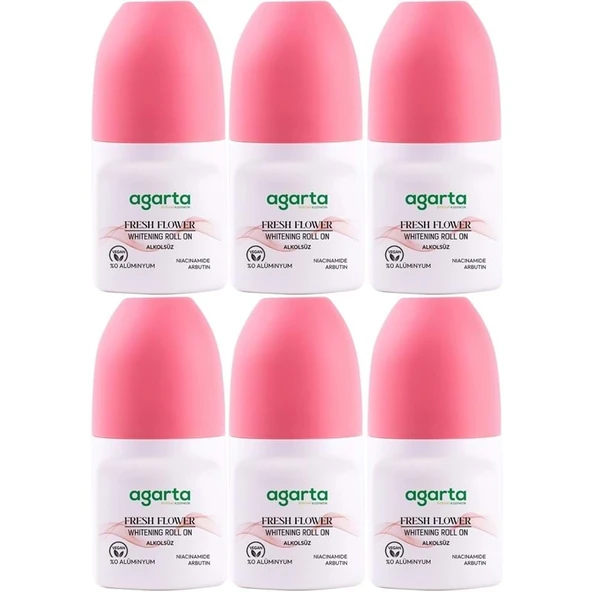 Agarta Roll-On Kadın 50 ML Fresh Flower Sensatıon (24 Saat Etkili Ter Kokusu Önleyici) (6 Lı Set) ürün görseli 1
