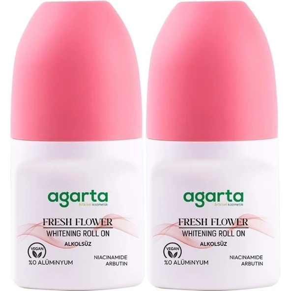 Agarta Roll-On Kadın 50 ML Fresh Flower Sensatıon (24 Saat Etkili Ter Kokusu Önleyici) (2 Li Set) ürün görseli 1