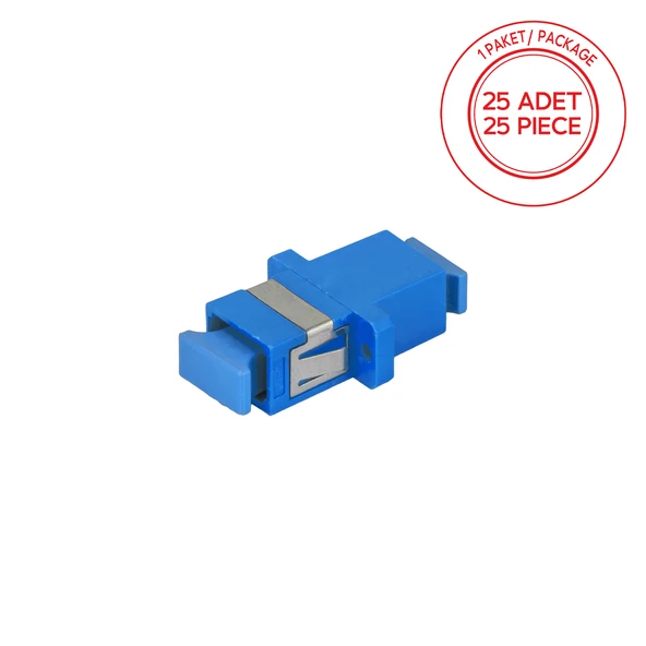 Alfafonet SC/UPC Simpleks Singlemode Fiber Optik Adaptör 1 Paket - 25 Adet ürün görseli 1