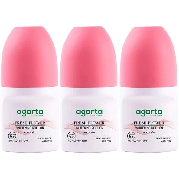 Agarta Roll-On Kadın 50 ML Fresh Flower Sensatıon (24 Saat Etkili Ter Kokusu Önleyici) (3 Lü Set) ürün görseli 1