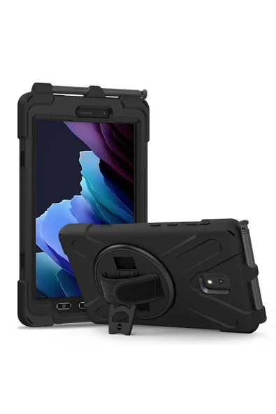 Newface Samsung Galaxy T577 Tab Active 3 Kılıf Amazing Tablet Kapak - Siyah ürün görseli 1