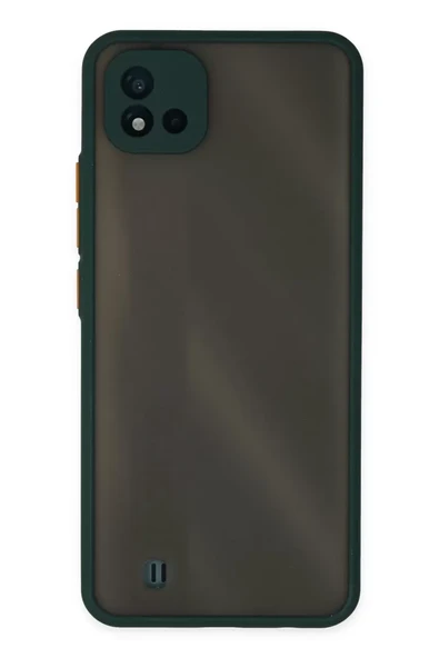 Newface Realme C11 2021 Kılıf Montreal Silikon Kapak - Yeşil ürün görseli 1