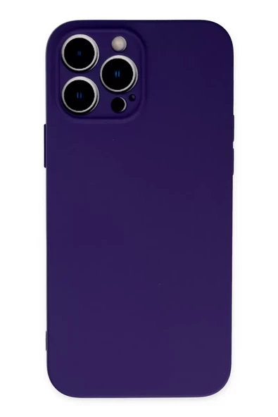 Newface Apple iPhone 13 Pro Kılıf Nano içi Kadife Silikon - Mor ürün görseli 1
